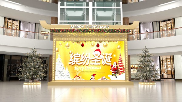 濟寧寶麗財富廣場圣誕美陳