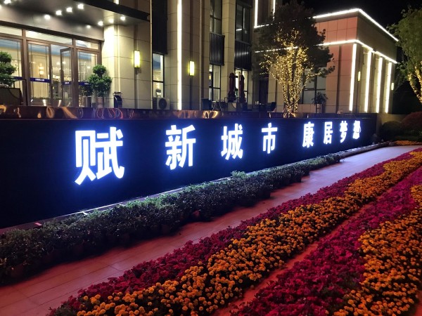 臨沂儒辰·滟瀾上府營銷中心發(fā)光字